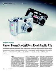 DigitalPHOTO: Canon PowerShot A95 vs. Ricoh Caplio R1v (Ausgabe: 4)