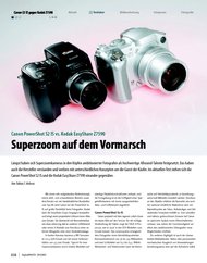 DigitalPHOTO: Canon PowerShot S2 IS vs. Kodak EasyShare Z7590 Superzoom auf dem Vormarsch (Ausgabe: 9)