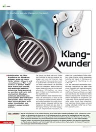 digital home: „Klangwunder“ - InEar-Kopfhörer (Oberklasse) (Ausgabe: 3)