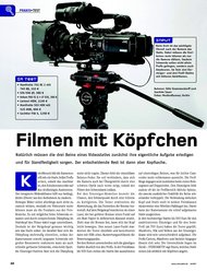 VIDEOAKTIV: „Filmen mit Köpfchen“ - Profi-Stative (Ausgabe: 6)