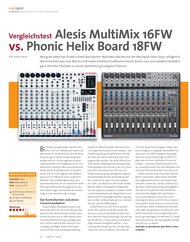 Beat: Vergleichstest Alesis MultiMix 16FW vs. Phonic Helix Board 18FW (Ausgabe: 2)