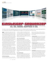 Beat: Einsteiger-Sequenzer - LE, SE, Home, Express & Co. (Ausgabe: 10)