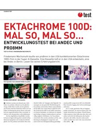 schmalfilm: Ektachrome 100D: Mal so, mal so ... (Ausgabe: 5)