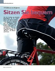 Radfahren: Sitzen Sie bequem (Ausgabe: 6)