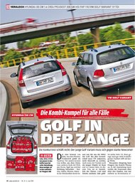 Auto Bild: Golf in der Zange (Ausgabe: 23)