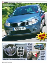 Auto Bild: Dacia spielt Golf (Ausgabe: 26)