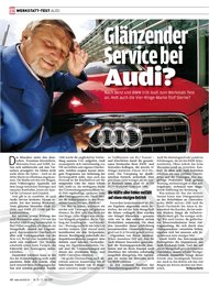 Auto Bild: Glänzender Service bei Audi? (Ausgabe: 28)