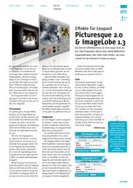 MAC LIFE: Picturesque 2.0 & ImageLobe 1.3 (Ausgabe: 8)