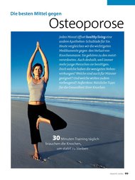 healthy living: Die besten Mittel gegen Osteoporose (Ausgabe: 11)