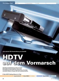 HiFi Test: HDTV auf dem Vormarsch (Ausgabe: 5)