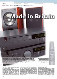 HiFi Test: Made in Britain (Ausgabe: 5)