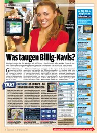 Auto Bild: Was taugen Billig-Navis? (Ausgabe: 37)