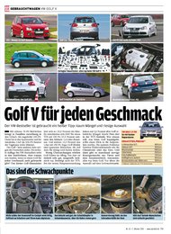 Auto Bild: Golf V für jeden Geschmack (Ausgabe: 40)