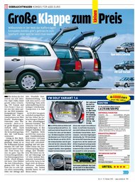 Auto Bild: Große Klappe zum kleinen Preis (Ausgabe: 41)