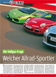 Auto Bild: Die Vollgas-Frage: Welcher Allrad-Sportler beißt am besten (Ausgabe: 6)