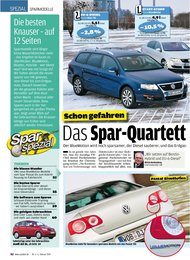 Auto Bild: Das Spar-Quartett von VW (Ausgabe: 6)