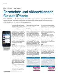 iPod & more: Fernseher und Videorekorder für das iPhone (Ausgabe: 2)