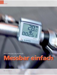 Radfahren: Messbar einfach (Ausgabe: 4)