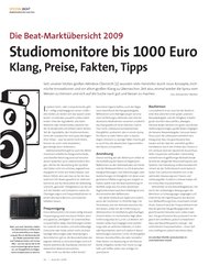 Beat: Studiomonitore bis 1000 Euro (Ausgabe: 6)