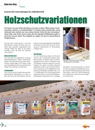 Heimwerker Praxis: Holzschutzvariationen (Ausgabe: 4)