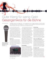 Beat: Guter Klang für wenig Geld: Gesangsmikros für die Bühne (Ausgabe: 9)