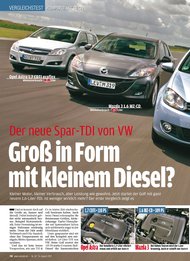 Auto Bild: Groß in Form mit kleinem Diesel? (Ausgabe: 33)