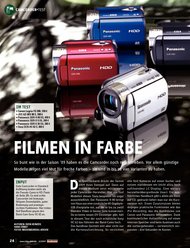 VIDEOAKTIV: Filmen in Farbe (Ausgabe: Sonderheft Camcorder Kaufberater 2/2009)