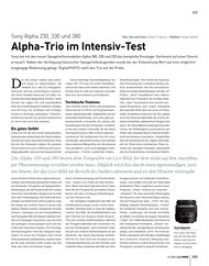 DigitalPHOTO: Alpha-Trio im Intensiv-Test (Ausgabe: 10)