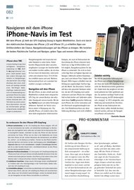 MAC LIFE: „iPhone-Navis im Test“ - Navigon und TomTom (Ausgabe: 10)