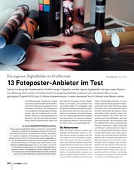 DigitalPHOTO: 13 Fotoposter-Anbieter im Test (Ausgabe: 10)