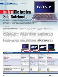 PC-WELT: Die besten Sub-Notebooks (Ausgabe: 10)