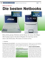 PC-WELT: Die besten Netbooks (Ausgabe: 1)