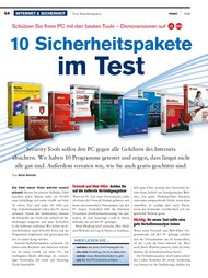 PC-WELT: 10 Sicherheitspakete im Test (Ausgabe: 5)