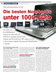 PC-WELT: Die besten Notebooks unter 1000 Euro (Ausgabe: 5)