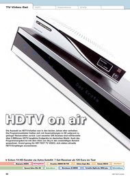 HiFi Test: HDTV on air (Ausgabe: 6)