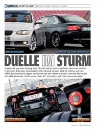 Auto Bild sportscars: „Duelle im Sturm“ - BMW 335i Cabrio (Ausgabe: 1)