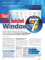 PC-WELT: Das leistet Windows 7 (Ausgabe: 1)