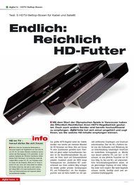 digital home: Endlich: Reichlich HD-Futter (Ausgabe: 1)