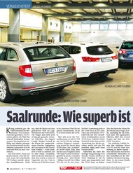 Auto Bild: Saalrunde: Wie superb ist der Superb? (Ausgabe: 7)