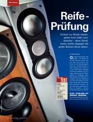 AUDIO/stereoplay: Reife-Prüfung (Ausgabe: 8)