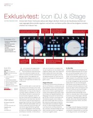 Beat: Exklusivtest: Icon iDJ & iStage (Ausgabe: 6)