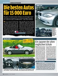 Auto Bild: Die besten Autos für 15000 Euro (Ausgabe: 19)