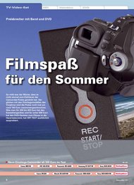 Camcorder Test: Filmspaß für den Sommer (Ausgabe: 1)