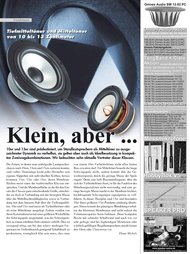 Klang + Ton: Klein, aber ... (Ausgabe: 1)