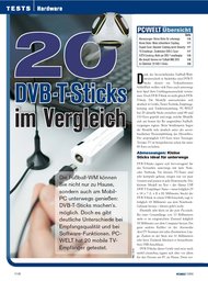 PC-WELT: 20 DVB-T-Sticks im Vergleich (Ausgabe: 7)