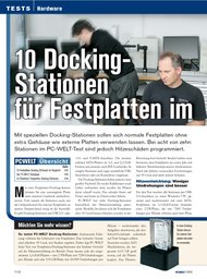 PC-WELT: 10 Docking-Stationen für Festplatten im Test (Ausgabe: 7)