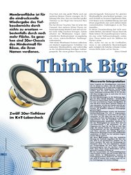 Klang + Ton: Think Big (Ausgabe: 1)