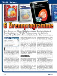 PC-WELT: 6 Brennprogramme im Vergleich (Ausgabe: 8)