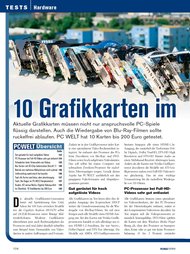 PC-WELT: 10 Grafikkarten im Test (Ausgabe: 8)