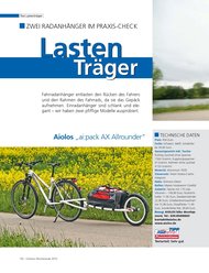 Radfahren: Lasten-Träger (Ausgabe: Spezial Schönes Wochenende (2/2010))